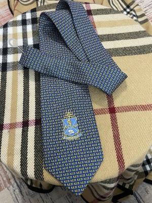 Alpha Epsilon Pi Fraternity Neck Tie 100% Silk Preowned Good