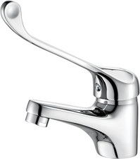 M11053 Bari, Basin Medical Handle, Bathroom Tap, Chrome, Silver