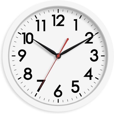AKCISOT 12 Inch Wall Clock Silent Non Ticking Modern Wall Clocks Battery