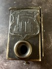 Detroit Post Office Brass Antique Table Top Cigar Cutter OR Inkwell — photo 2