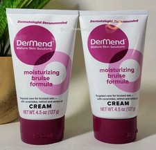 2 PACK Dermend Bruise Cream 4.5 oz EACH Full Size SEALED / NEW USA Shipping