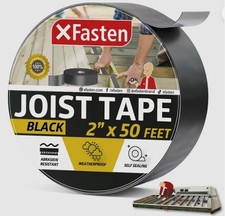 NEW XFasten Joist Tape for Decking 2 Inch x 50 Feet Weatherproof Butyl Sealant