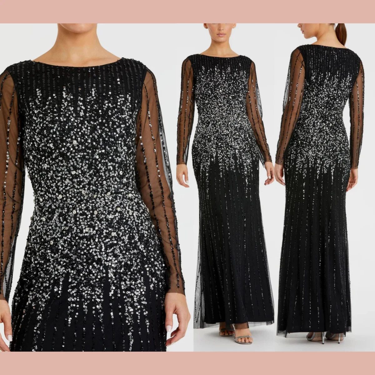 Long Sleeve Formal Maxi Dresses for Women for sale | eBay