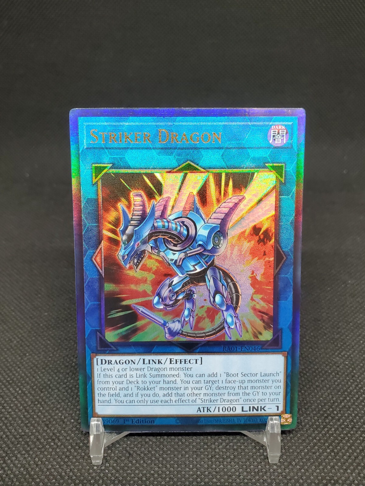 Striker Dragon RA01-EN046 Prismatic Ultimate Rare 1st Edition NM Yugioh Card