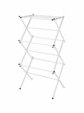 ROOM ESSENTIAL COMPACT DRYING RACK, WHITE, 14.5"L X 22.5"W X 41.13"H