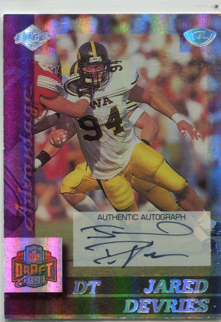 Jared DeVries Collectors Edge Advantage #162 Autograph
