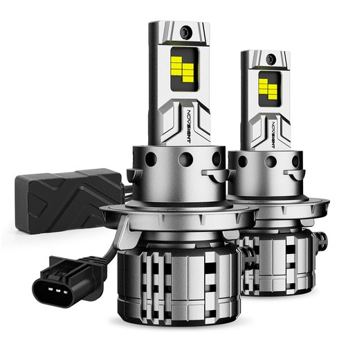 NOVSIGHT 2PCS H13 LED Headlight Bulbs Kit High Low Beam 6500K Super Bright - Picture 2 of 16