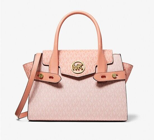 Michael Kors Carmen Colorblock Medium Flap Women's Satchel Sherbert NEW🎀NIP NWT - Picture 2 of 16