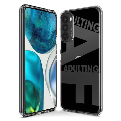 For Motorola Moto G Power Shockproof Case Funny Text Quote Adulting AF - Picture 3 of 6