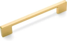 Cosmas® 11244-128BG Brushed Gold Modern Cabinet Hardware Handle Pull - 5"
