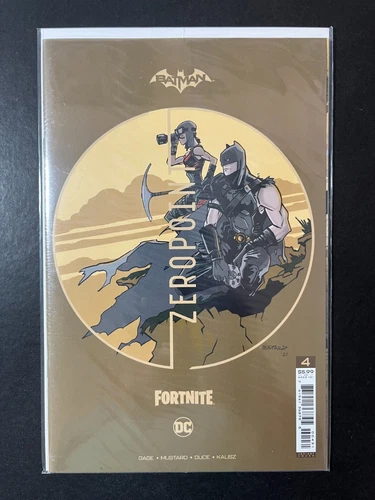 BATMAN: FORTNITE: ZERO POINT #4 *SEALED!* (DC, 2021)  MUSTARD VARIANT COVER!