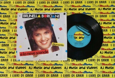 LP*45 7''BRUNELLA BORCIANI Diamante E la neve scende ZUCCHERO FORNACIARI no cd mc