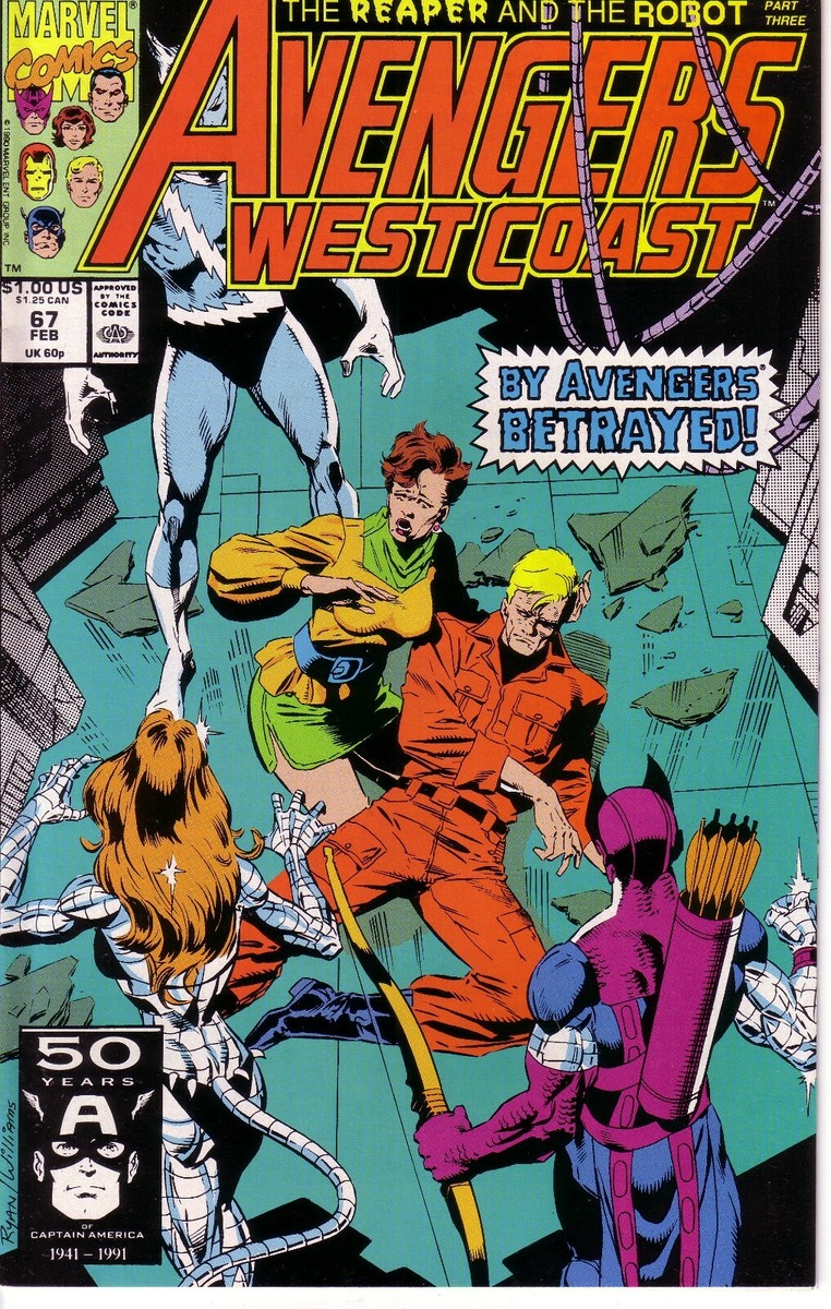 AVENGERS WEST COAST #67 (FN-) 1991 MARVEL COMICS | eBay