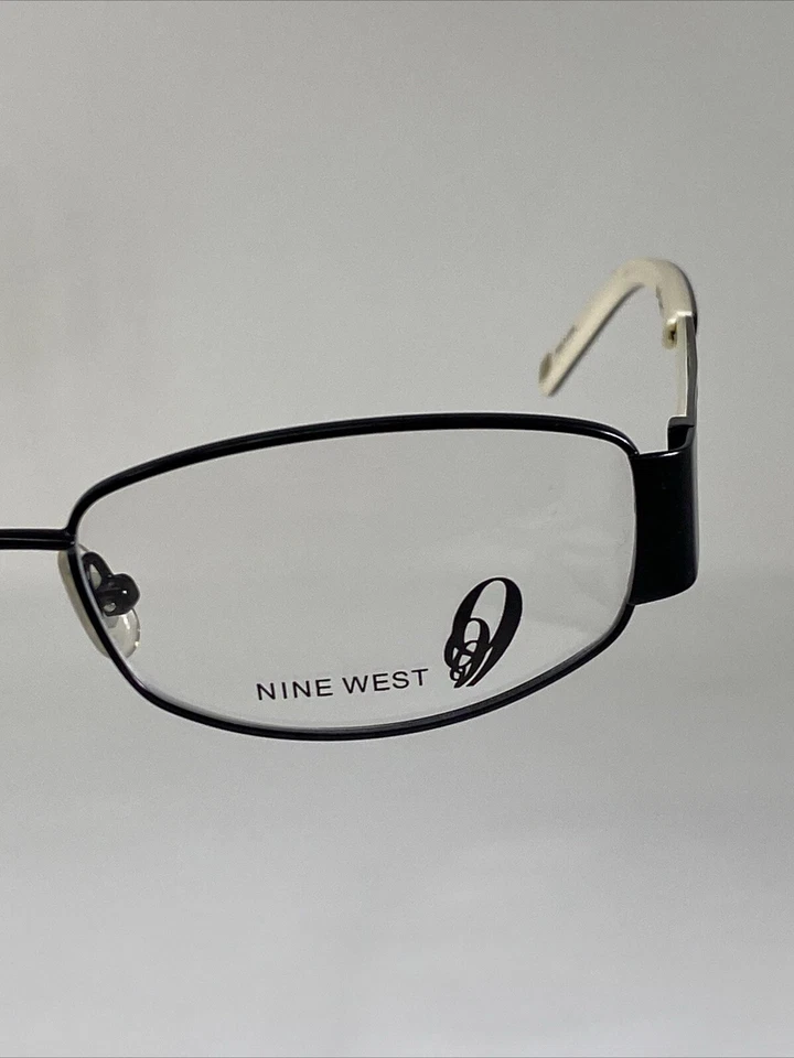 NINE WEST NW447 0003 NOS Black/White Women’s 52-17-135 Eyeglasses Frame  - Image 4 of 4