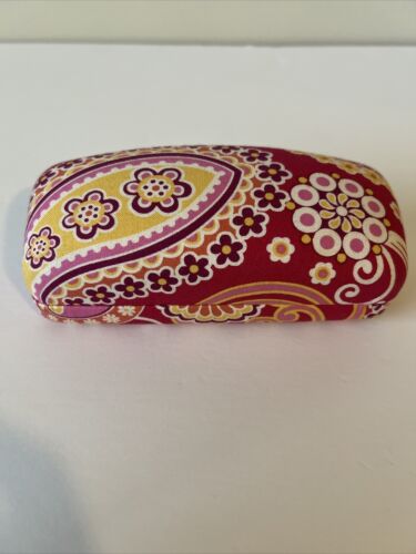 Vera Bradley Pink Floral Paisley Eyeglass Hard Shell Case