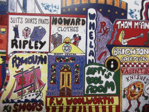 EL BRONX - por AL SCHREIBER - OBRA DE ARTE FIRMADA A MANO Y NUMERADA-ENMARCADA - Imagen 7 de 12