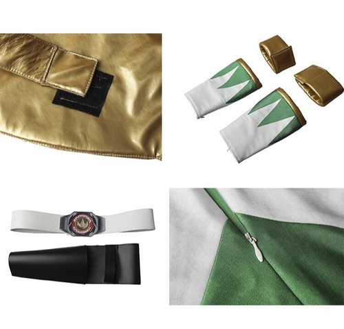 Mighty Morphin Power Rangers Cosplay Costume Green Dragon Ranger Zentai Kostüme - Picture 3 of 6