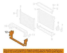 BMW OEM 18-19 M550i xDrive Cooling Radiator Components-Lower Duct 51747383846