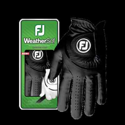 FootJoy WeatherSof 2024 Herren Golfhandschuh   Linke Hand, Schwarz