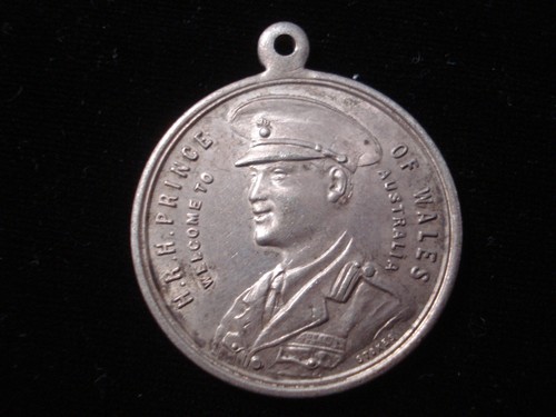 Australia 1920 Prince of Wales Medallion.. Tasmania.. Silvered (NN01) - Bild 2 von 2