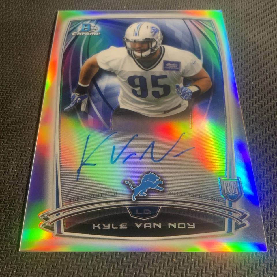 2014 Bowman Chrome - Rookie Refractor Autographs #RCRA-KVN Kyle Van Noy (AU, RC) - Image 4 of 4