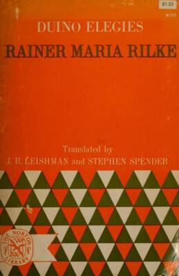 Duino Elegies Hardcover Rainer M. Rilke