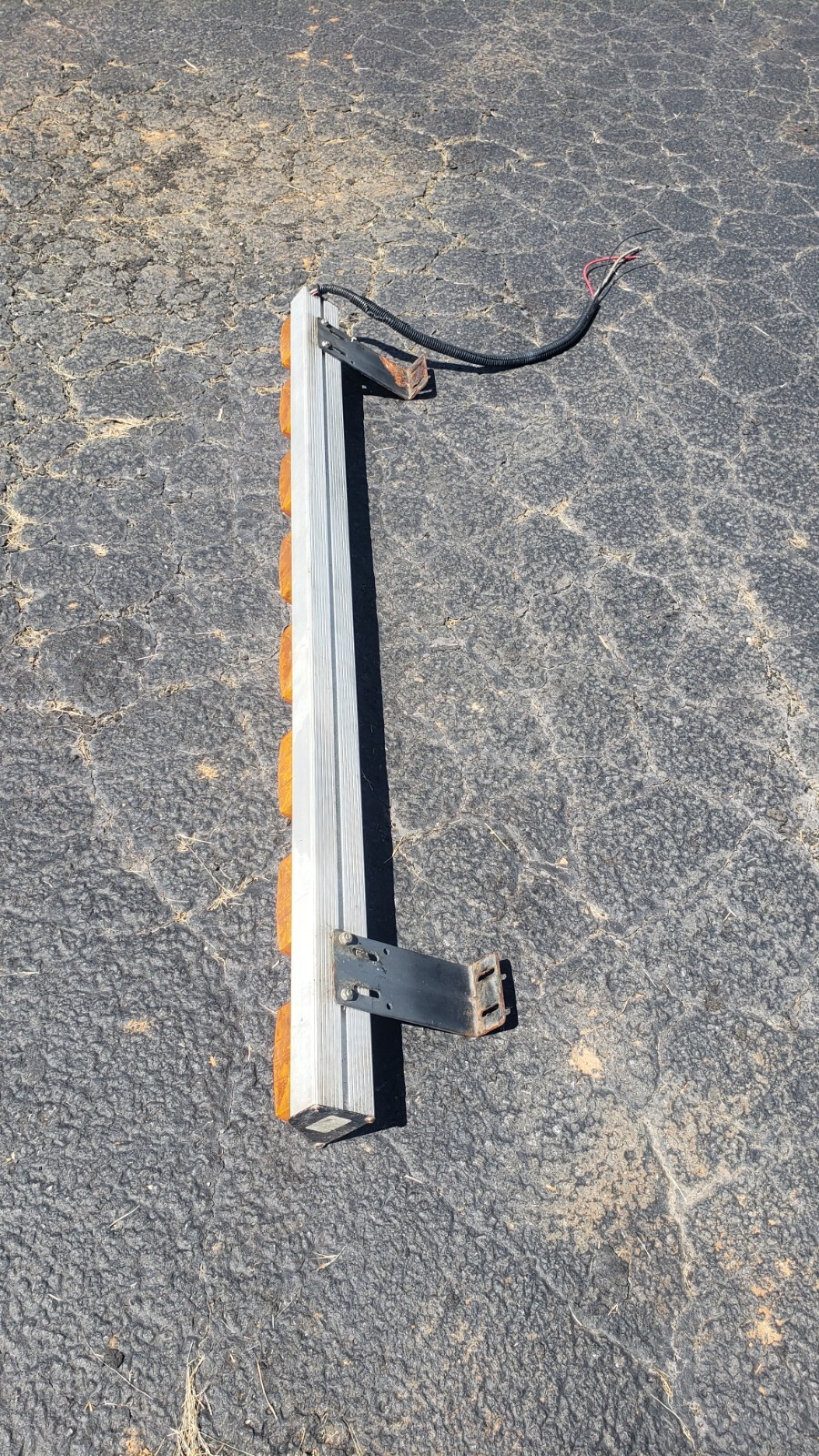 Vintage Federal Signal Signalmaster SM518A amber light bar Aluminum