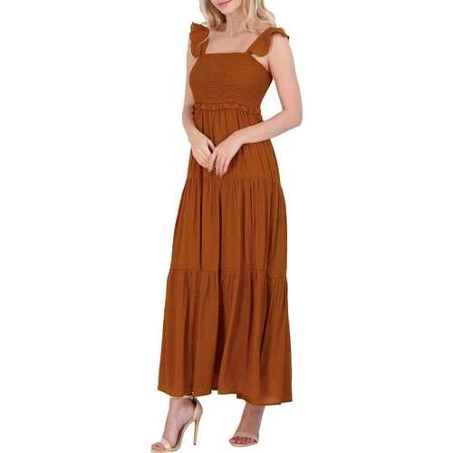 Nanette Lepore Sleeveless Maxi BALI Dress Smocked Ginger Lined Tiered NWT$128 - 第 1/10 張圖片