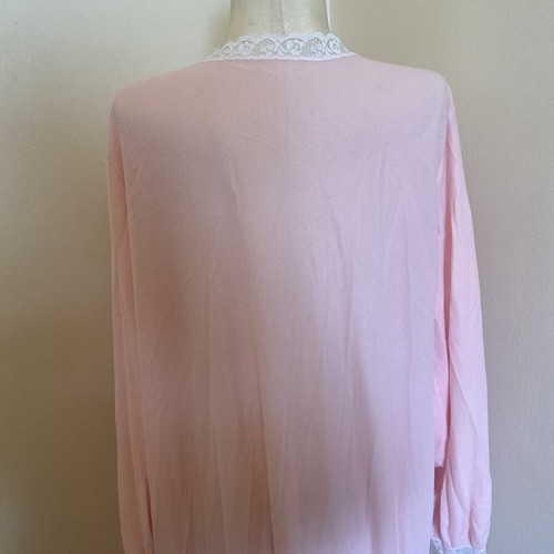 Vintage Glencraft Lingerie Nightgown Robe Lace Trim Size Large Union Made - Picture 6 of 9