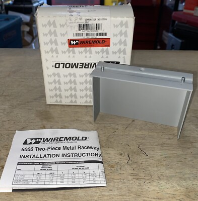 Wiremold G6010B 6000 Series Blank End Fitting, Gray
