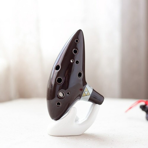 Hot 12 Hole Time Ocarina Ceramic Alto C Flute Legend of Zelda Musical Instrument - Bild 3 von 22