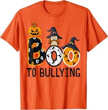 Boo To Bullying Orange Unity Day Anti Bullying Unisex T-Shirt