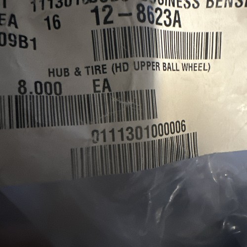 Rueda de bola superior HD buje y neumático excedente vintage BOWLING ALLEY 12-8623A - Imagen 1 de 3