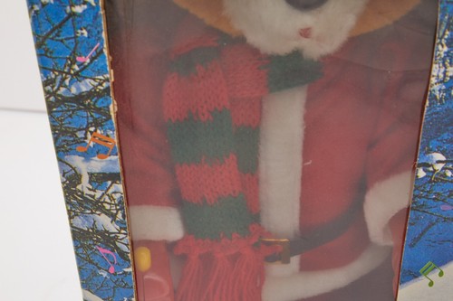 Sciatore Orso Buon Babbo Natale Nuovo Vintage Con Musica Spedizione Veloce! KT-106F - Foto 8 di 11