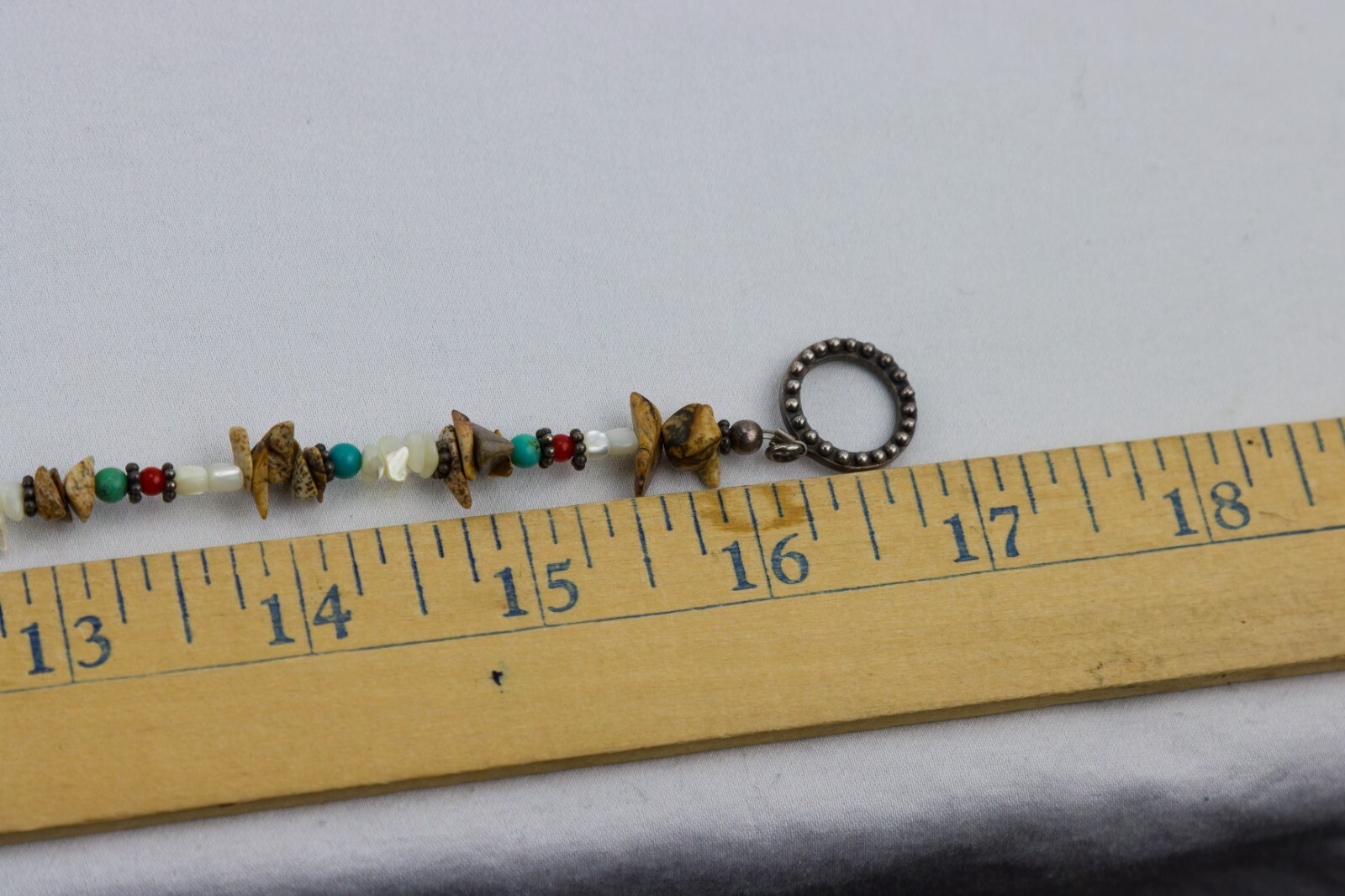 Multi-Stone, MOP Chips, Sterling Toggle Closure C… - image 10