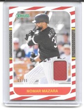2021 Donruss Baseball Retro 1987 Materials Red #87M-NM Nomar Mazara/99