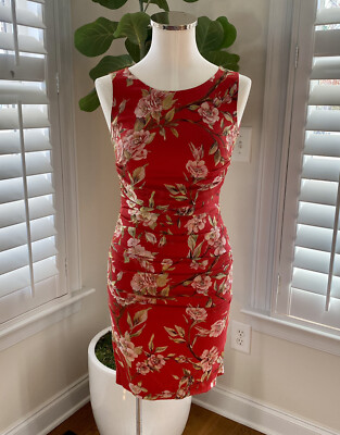 dolce & gabbana Red cherry blossom dress Silk Size 38 | eBay