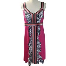 Apt. 9 Sleeveless Women Midi Large Pink Floral Print Casual Sundress