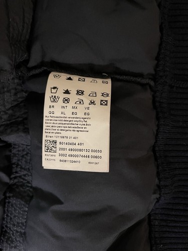 Hugo Boss Mixed Material Jacket Puffer Vest Blue Gray Men’s XL - Picture 13 of 17