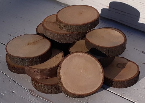 Rebanadas de árbol de madera de abedul 2-10 cm mesa de boda rústica artesanía troncos naturales Navidad - Imagen 21 de 28