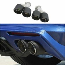 For Cadillac CT5 2019-20 Carbon Fiber Steel Rear Tail Exhaust Muffler Tip Pipe*2