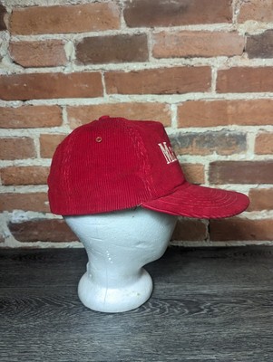 Vintage 80s 90s Marlboro Corduroy Snapback Hat Cap Surf