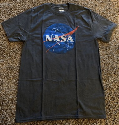 NWT NASA T Shirt Mens XL Hanes 50 50 Dark Gray Blue Red. Brand New