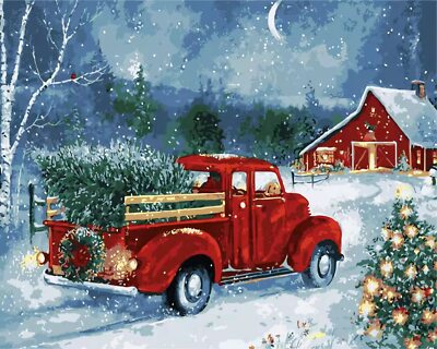 Eiazuiks Paint by Number for Adults. Christmas Paint by Numbers for Adults Begin