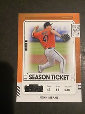 2021 Contenders Baseball John Means Base Card Baltimore Orioles 