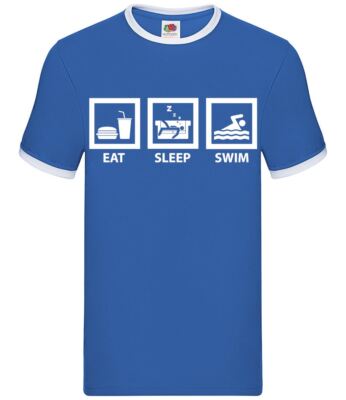 Eat Sleep Swim - Herren Ringer - Schwimmer Schwimmen Freestyle Wasserausrüstung