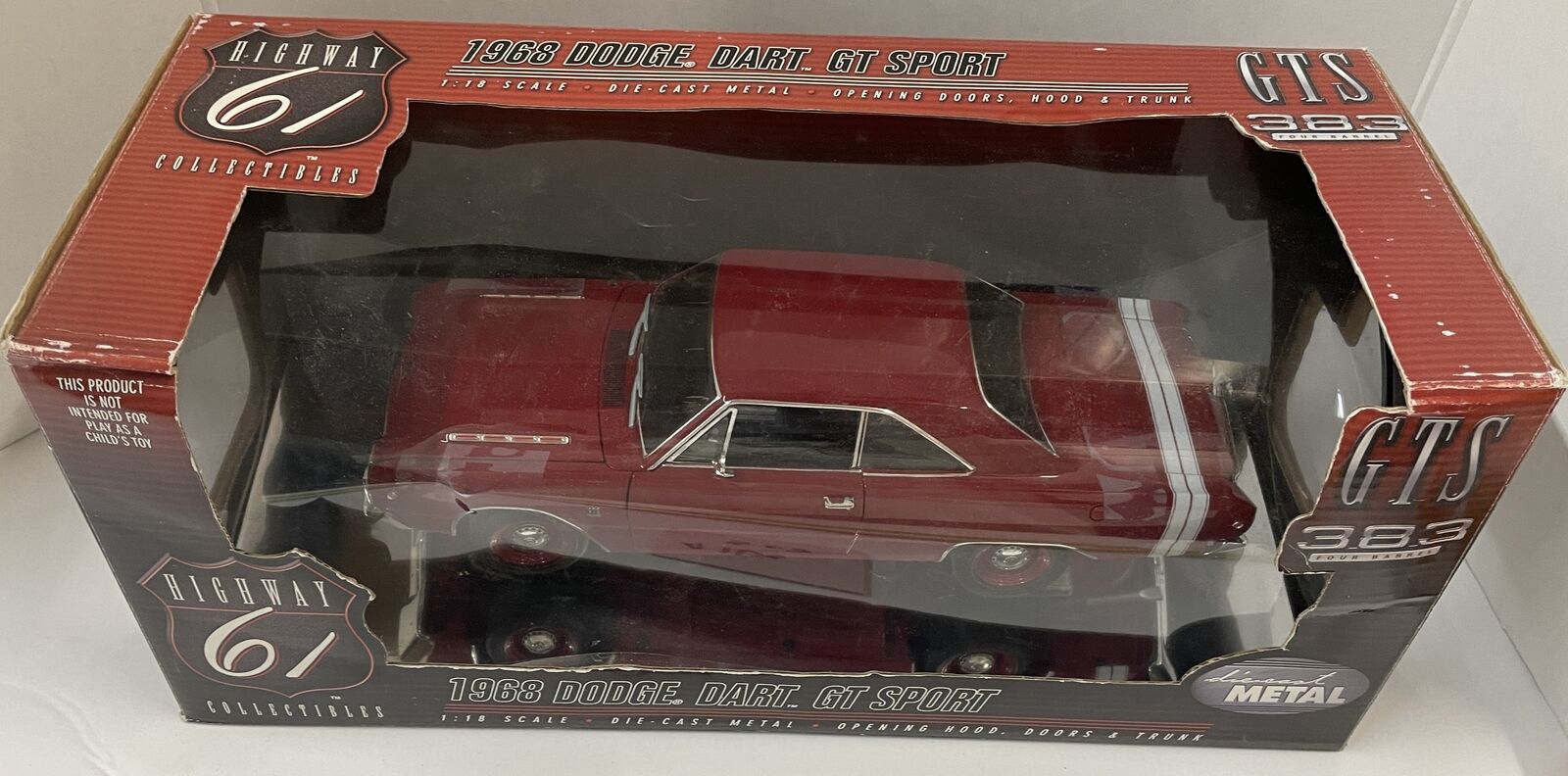 2003 Highway 61 Collectibles 1968 Dodge Dart GT Sport 1:18 Diecast Metal Car NIB