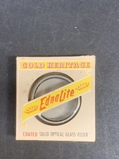 New Old Stock Ednalite GOLD HERITAGE DURAKLAD FILTER 6A Solid Optical Glass
