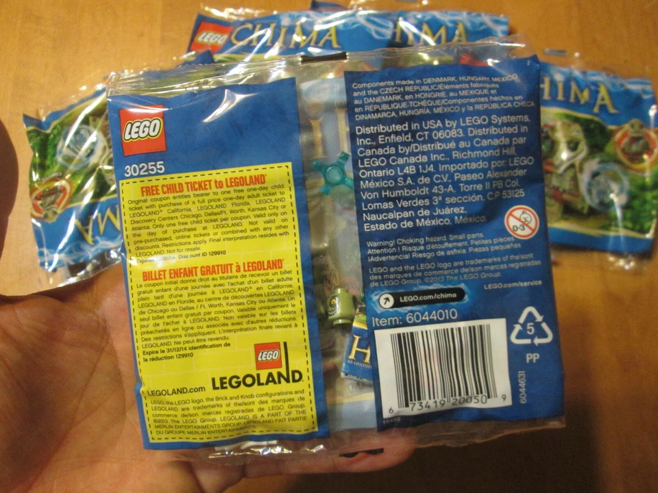 LEGO LEGENDS OF CHIMA CRAWLEY Alligator Minifigure 30255 NEW POLYBAG AUTHENTIC - Image 3 of 4