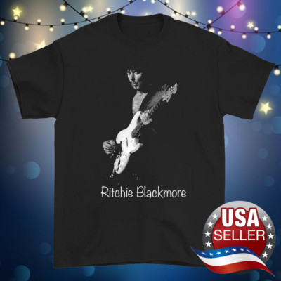 Ritchie Blackmore Deep Purple Rainbow T-shirt Black Short Sleeve S-5Xl XX221